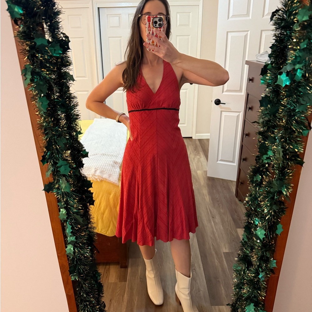 Red Halter Dress